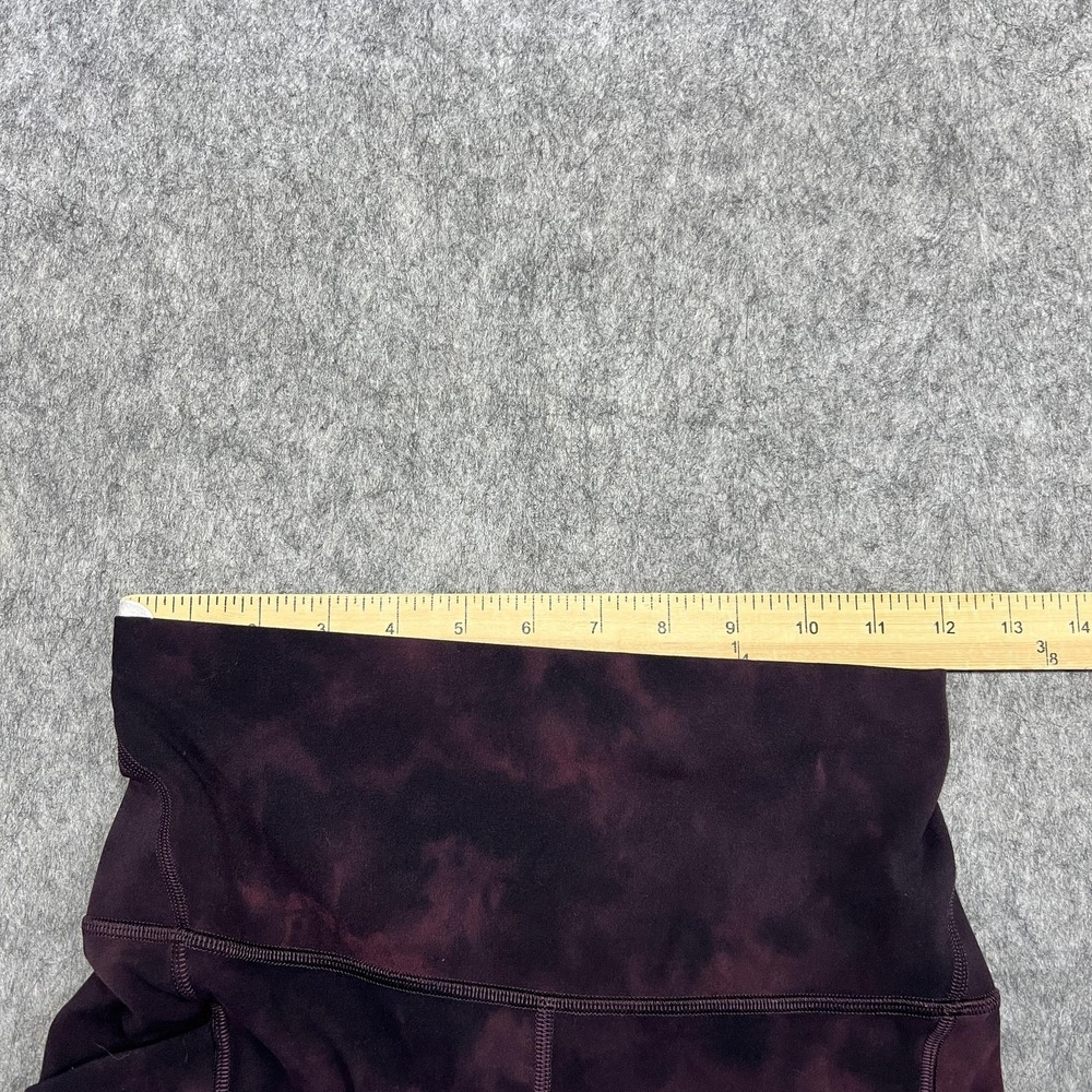 Lululemon Leggings Womens 6 Purple Tie Dye Align High Rise Pocket Ankle Pants - Picture 10 of 16